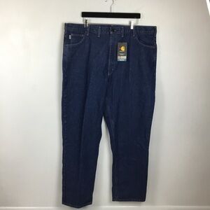 NWT Carhartt FR Fire Resistant Work Wear Jeans 46X34